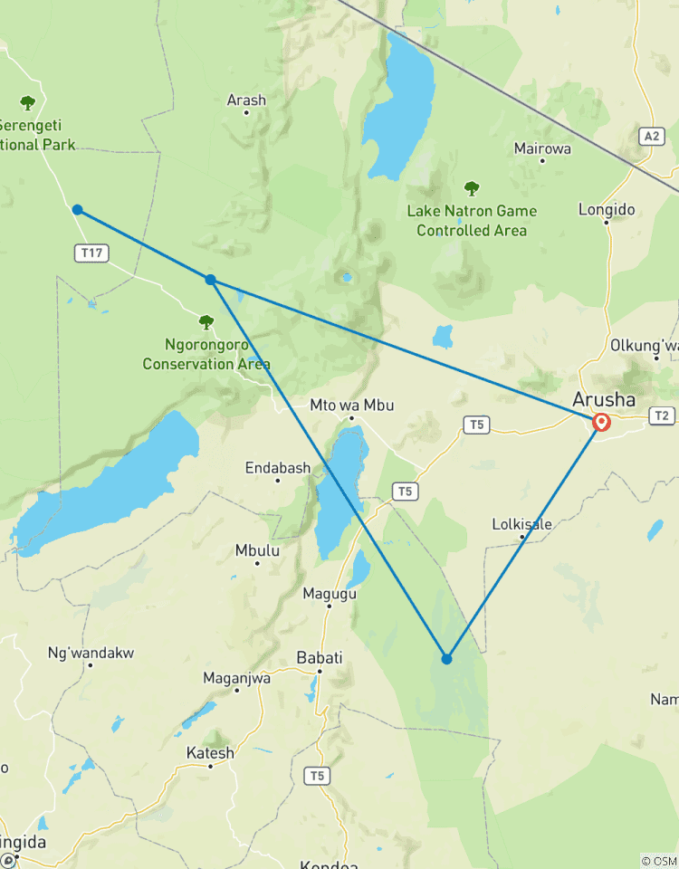 Ontdek onze meest betaalbare en budgetvriendelijke 3-daagse kampeersafari met gids in Tanzania voor groepen vanuit Arusha in Tanzania-rondreis