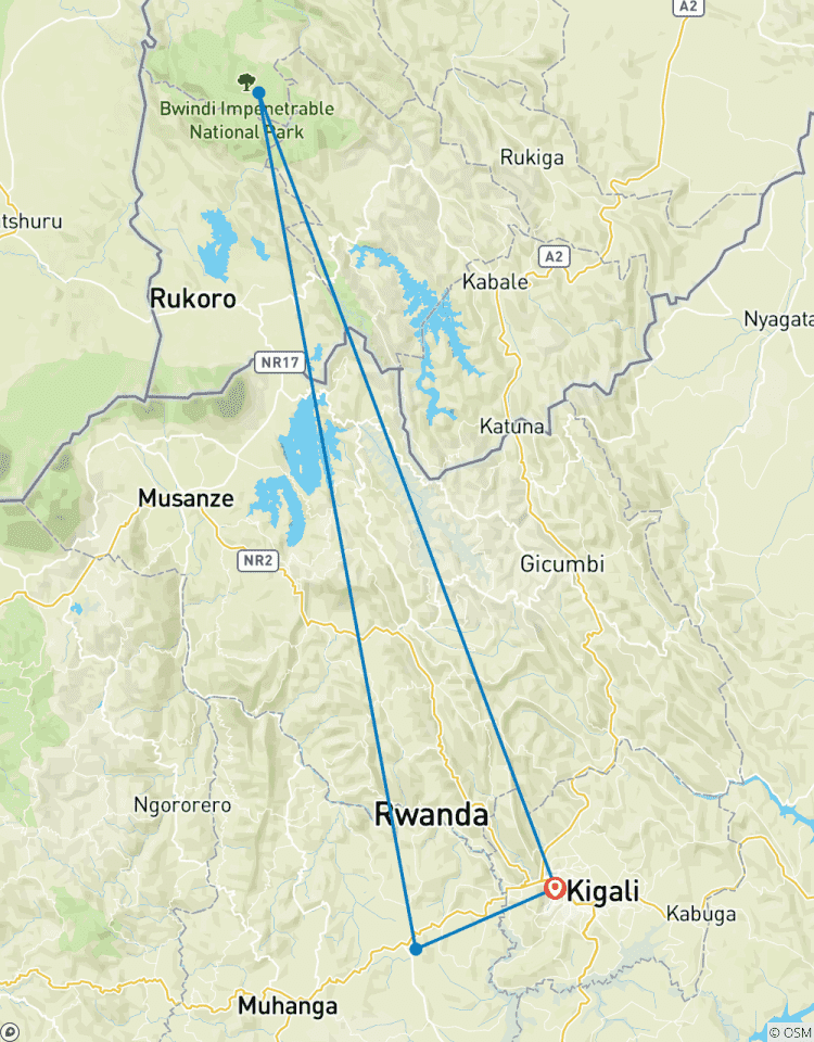 Circuito Safari económico de 2 días de excursión a los gorilas en Uganda