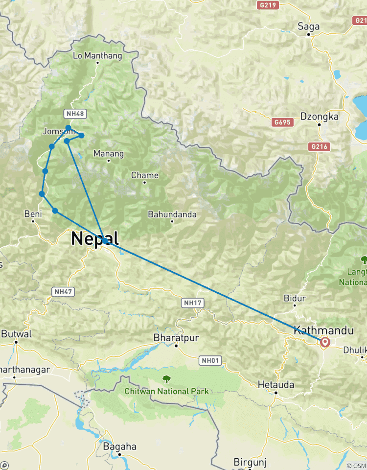 13 jours -Jomsom Muktinath Trek circuit