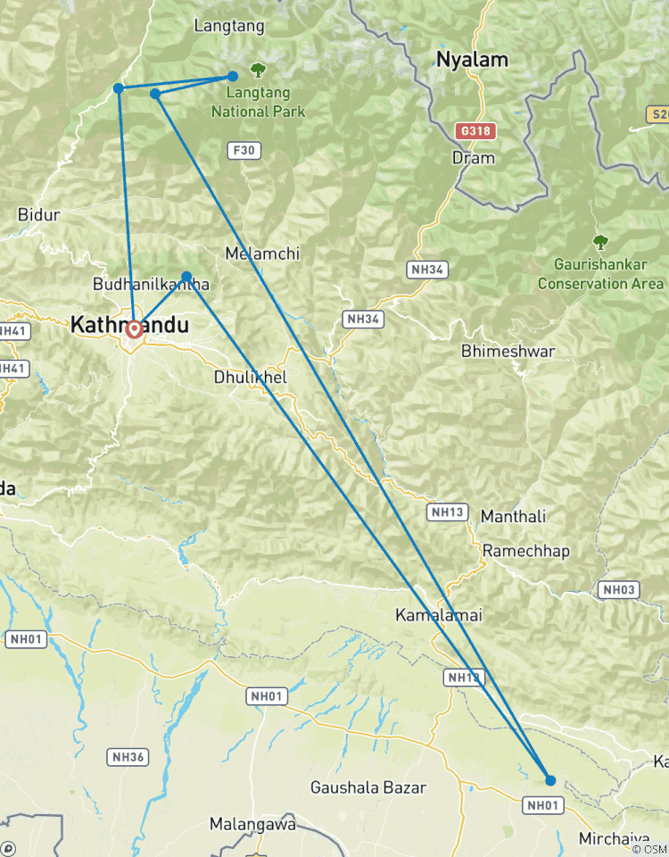 10 jours - Lantang Cultural Trek- Gosainkund Pass circuit