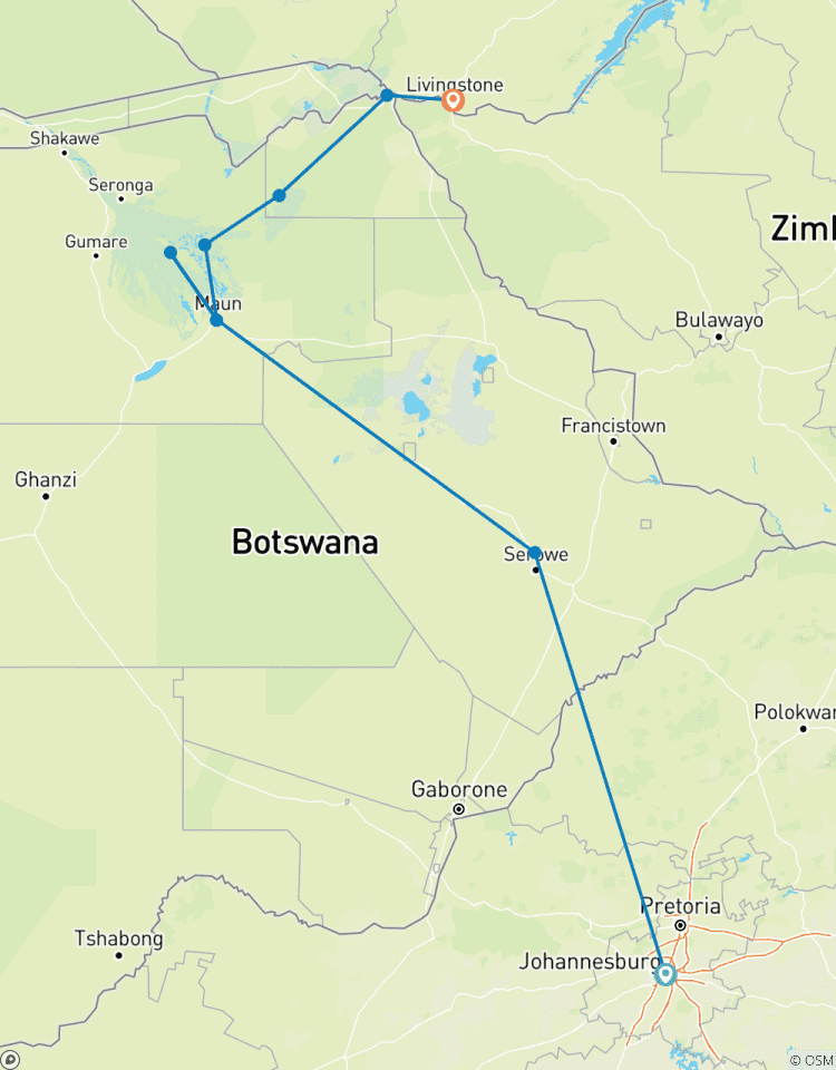 Circuito El lado salvaje de Botsuana