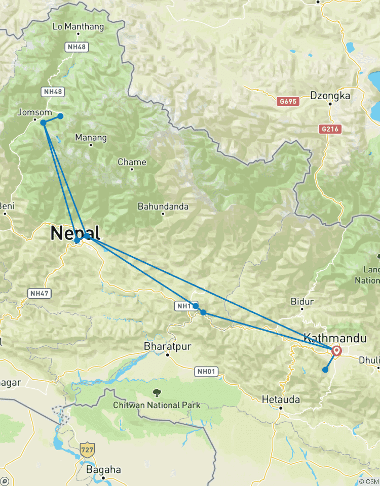 8 Dagen Tempelreis Pashupatinath, Dakshinkali, Manakamana, Bindhya Bashini, Varahi, Muktinath-rondreis