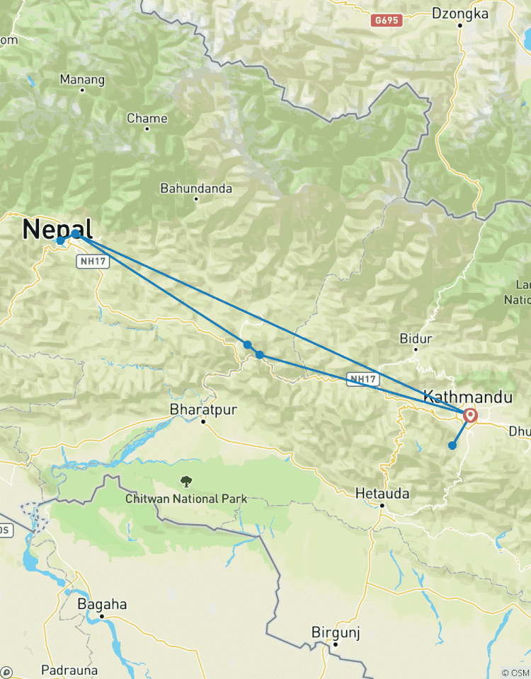 6 dagen - Kathmandu-Pokhara pelgrimstocht-rondreis