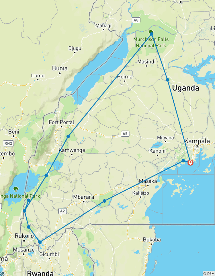 Uganda Höhepunkte Abenteuerreise - 16 Tage Rundreise