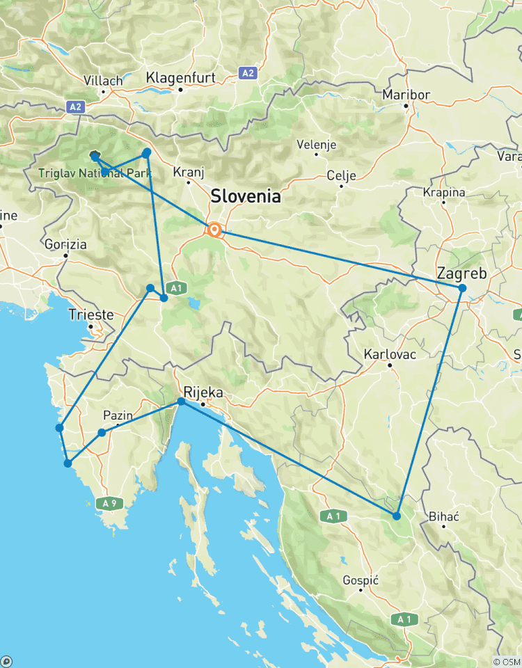 Explore Slovenia & Croatia Tour