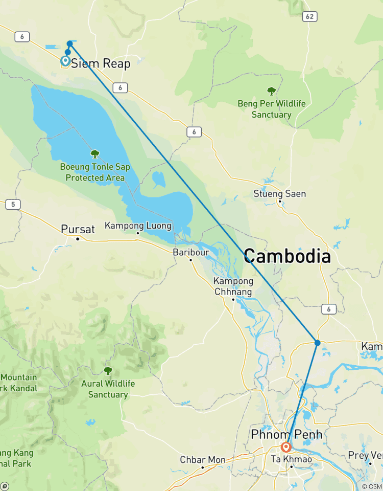 Les points forts du Cambodge - Circuit de 5 jours de Siem Reap à Phnom Penh circuit
