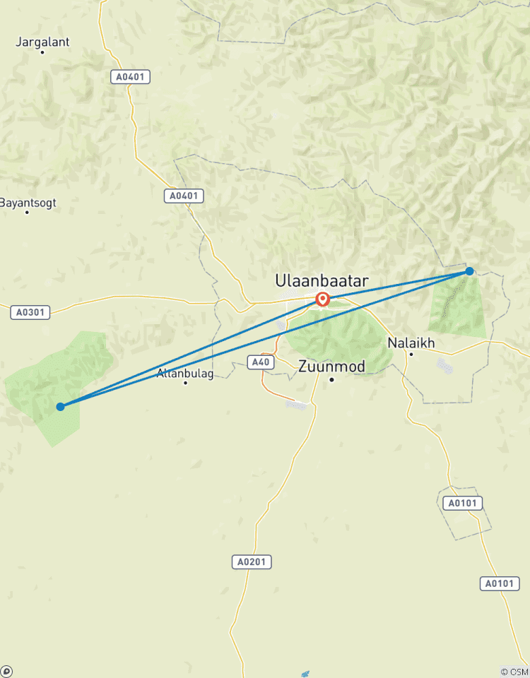 Erlebnisreise Mongolei: Khustai Nationalpark mit Homestay - 2 Tage Rundreise
