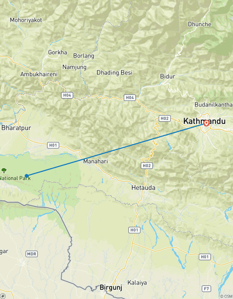 Chitwan Dschungel-Safari ab Kathmandu - 3 Tage Rundreise