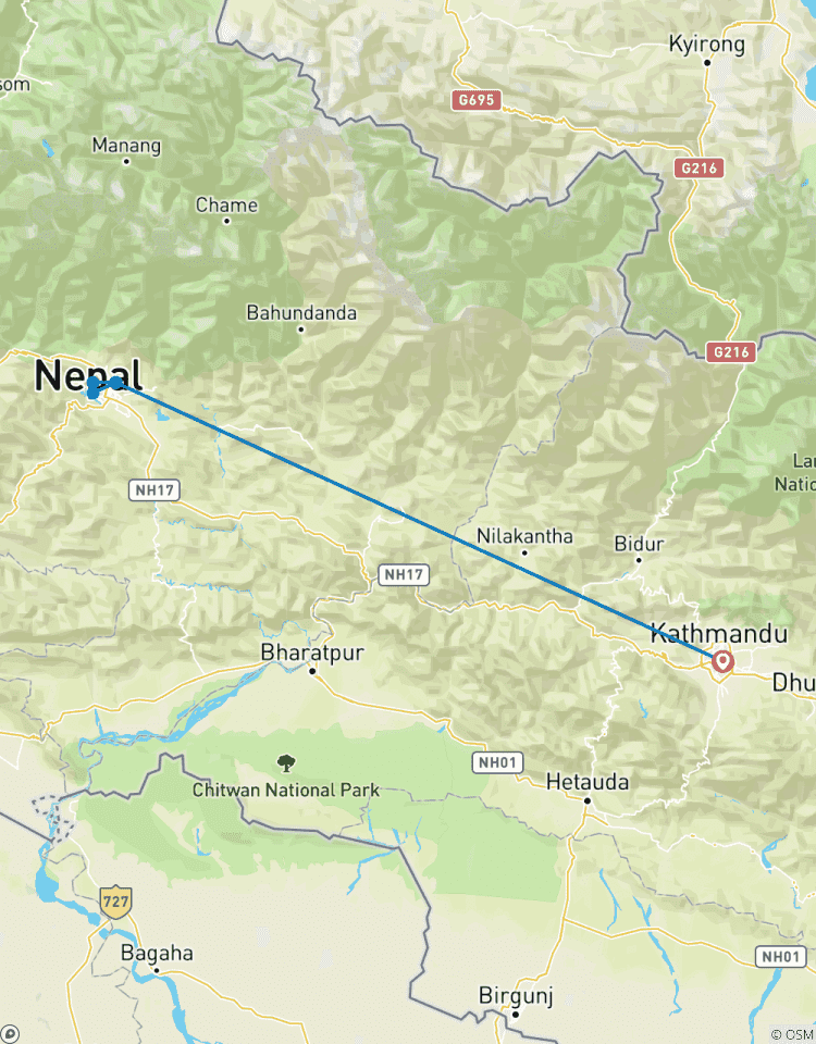 Shangri-La Nepal Rundreise - 6 Tage Rundreise