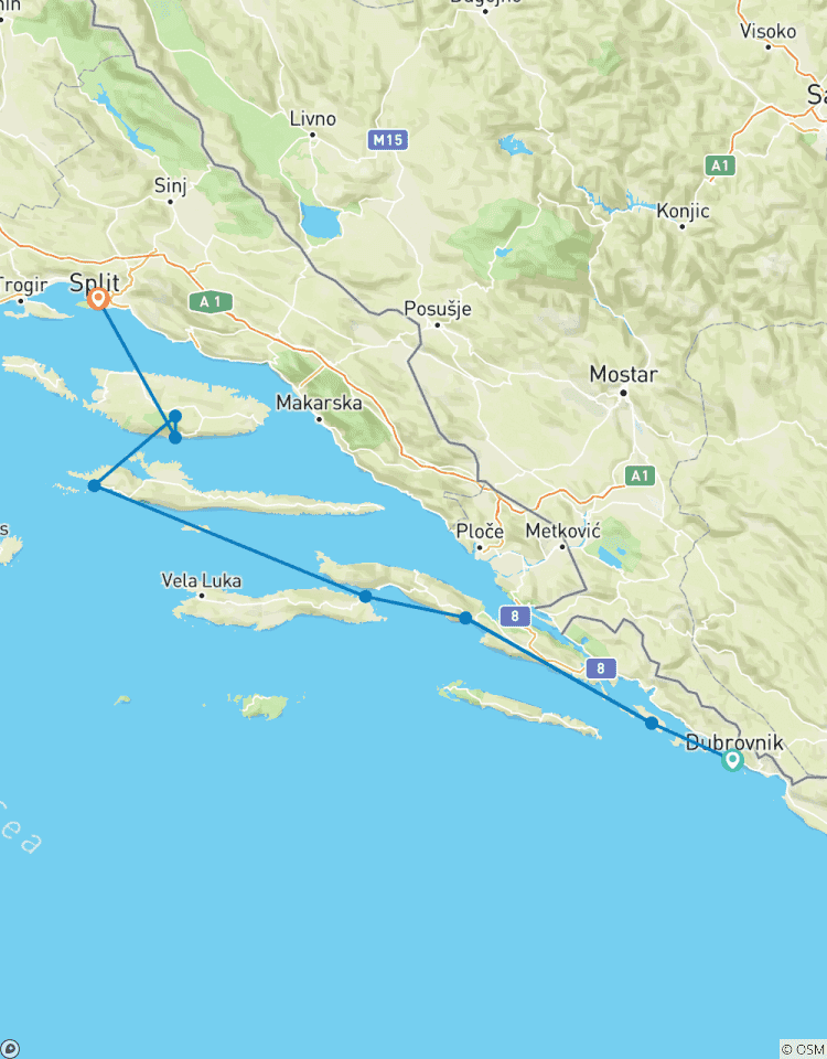 Circuito Croacia Isla Express (Premium) - 6 Días