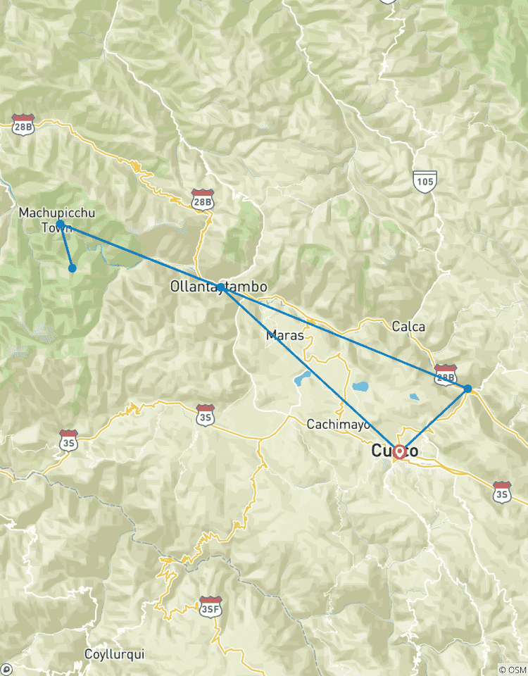 Cusco Stadtrundfahrt, Heiliges Tal der Inkas & Machu Picchu (3 Tage/2 Nächte) Rundreise