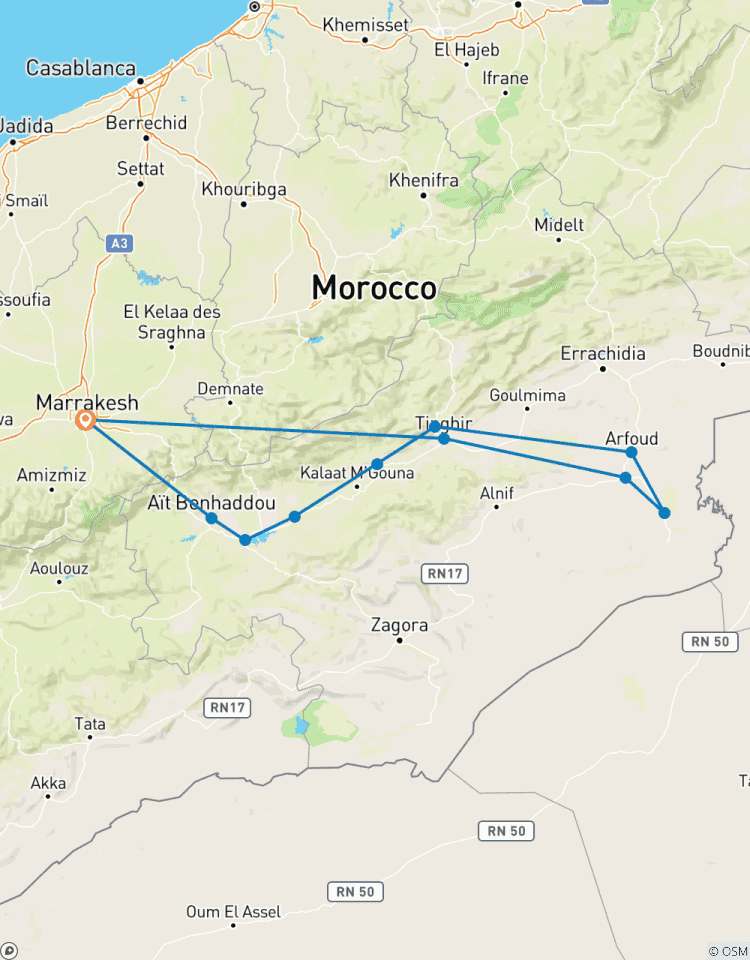 Privéreis door Marrakech & de Saharawoestijn – 6 dagen-rondreis