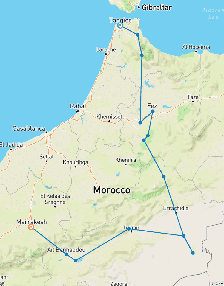 5-Day Morocco Tour: From Tangier to Merzouga Desert and Marrakech Tour
