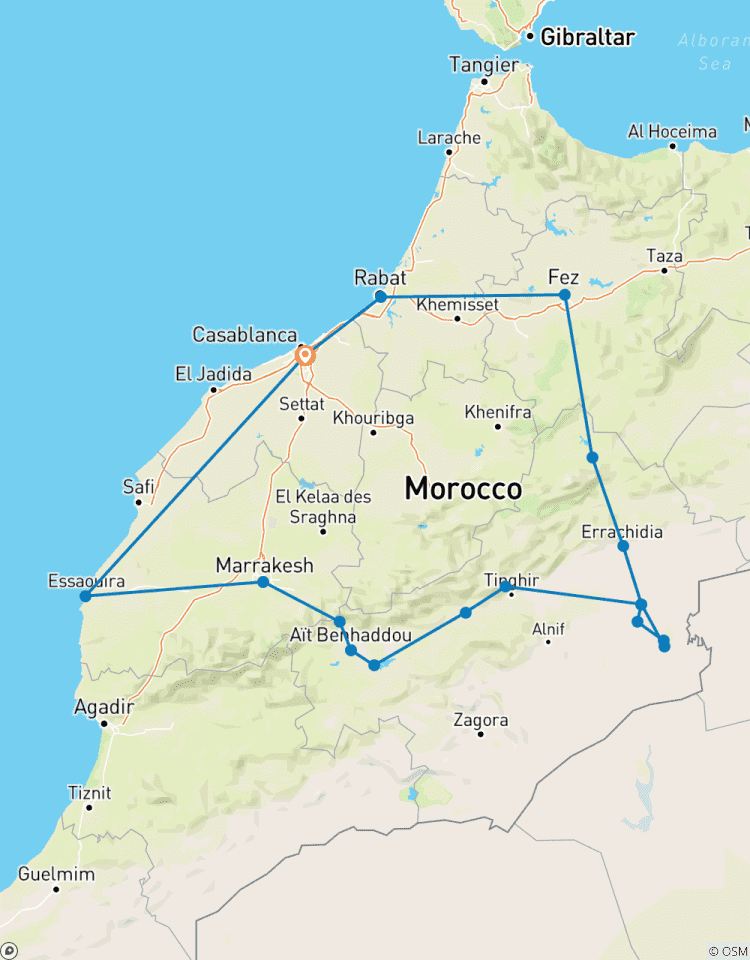 Morocco Imperial Cities and Desert-11 Days Tour