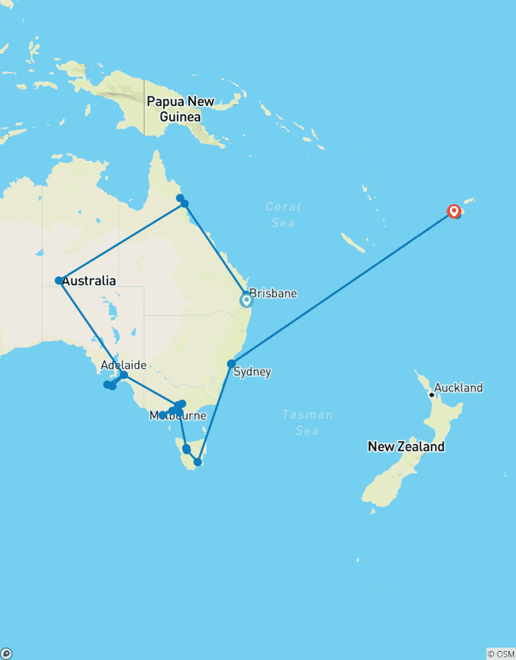 Australian Safari with Fiji Tour