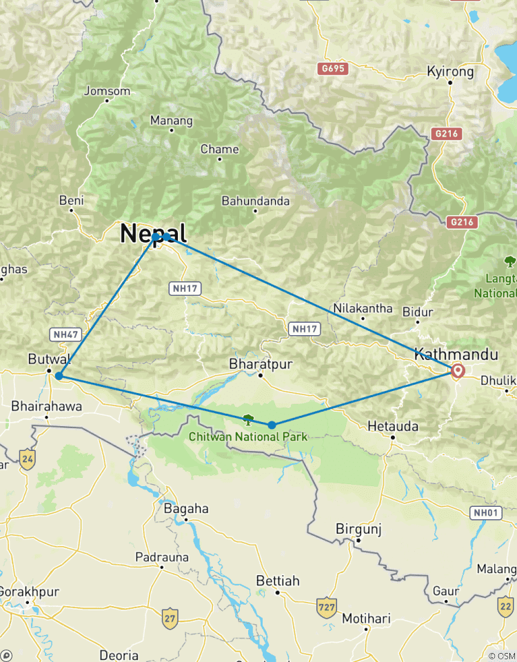 Luxus Nepal: Kathmandu, Pokhara, Lumbini & Chitwan9 Tage Rundreise