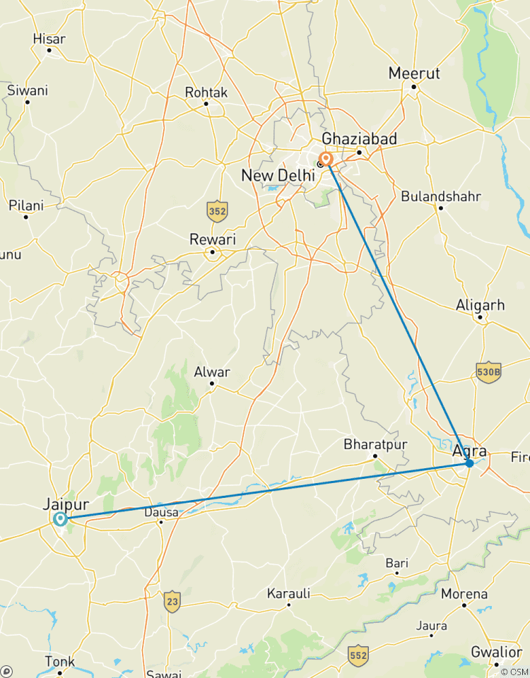 Private 5 Tage Golden Triangle mit Hotels ab Jaipur Rundreise