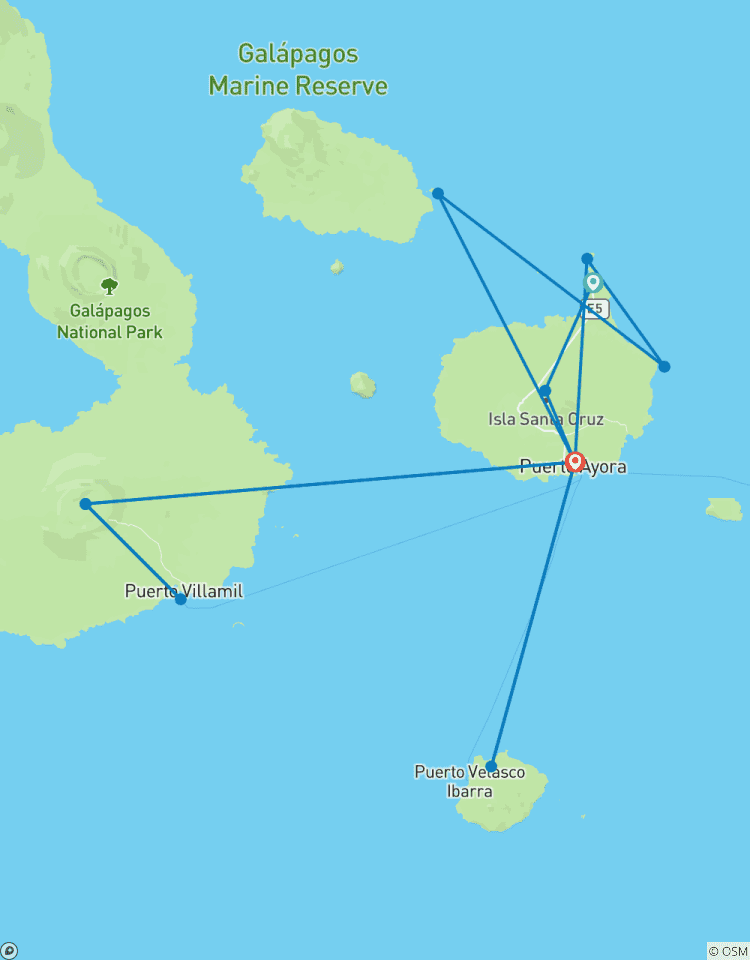 Circuito Galápagos concisos