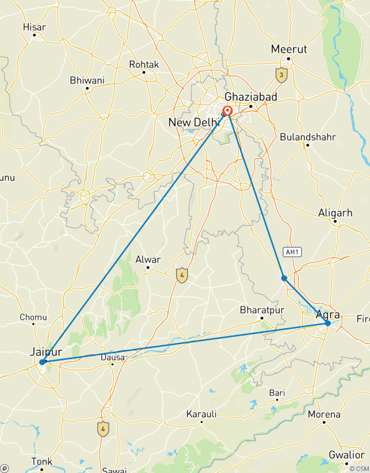 Circuito Celebración del Festival de Holi en Mathura/Vrindavan, India, con el Viaje al Triángulo de Oro 2027