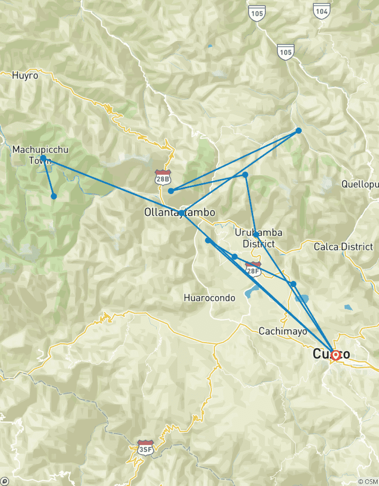 07 Day Sacred Valley + Lares trek to Machupicchu Tour