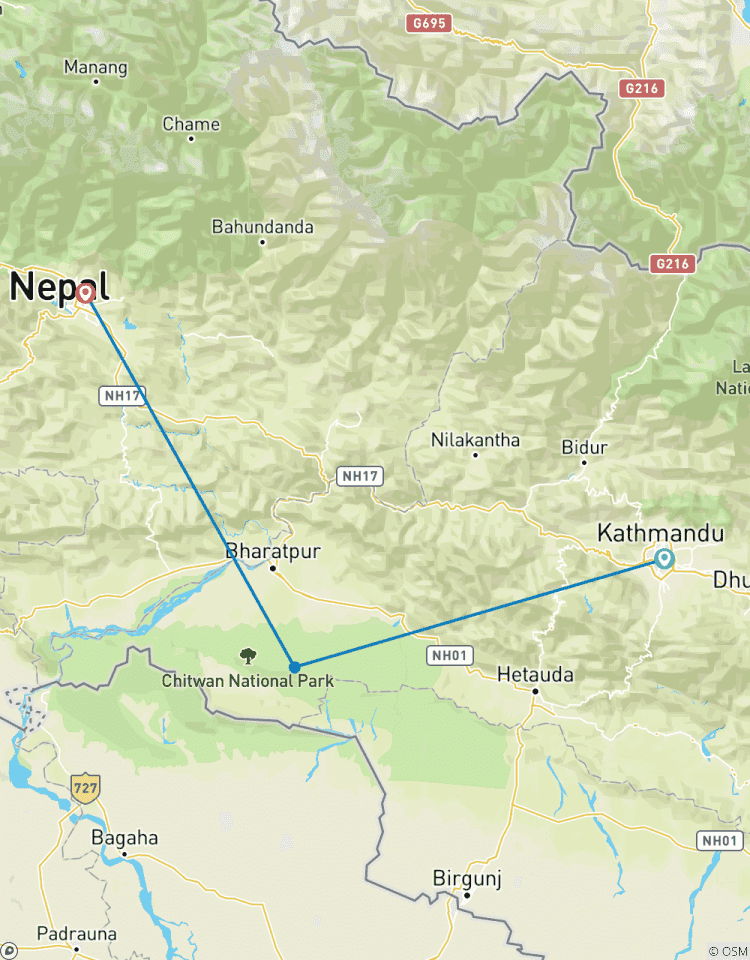 Chitwan Dschungel-Safari Rundreise
