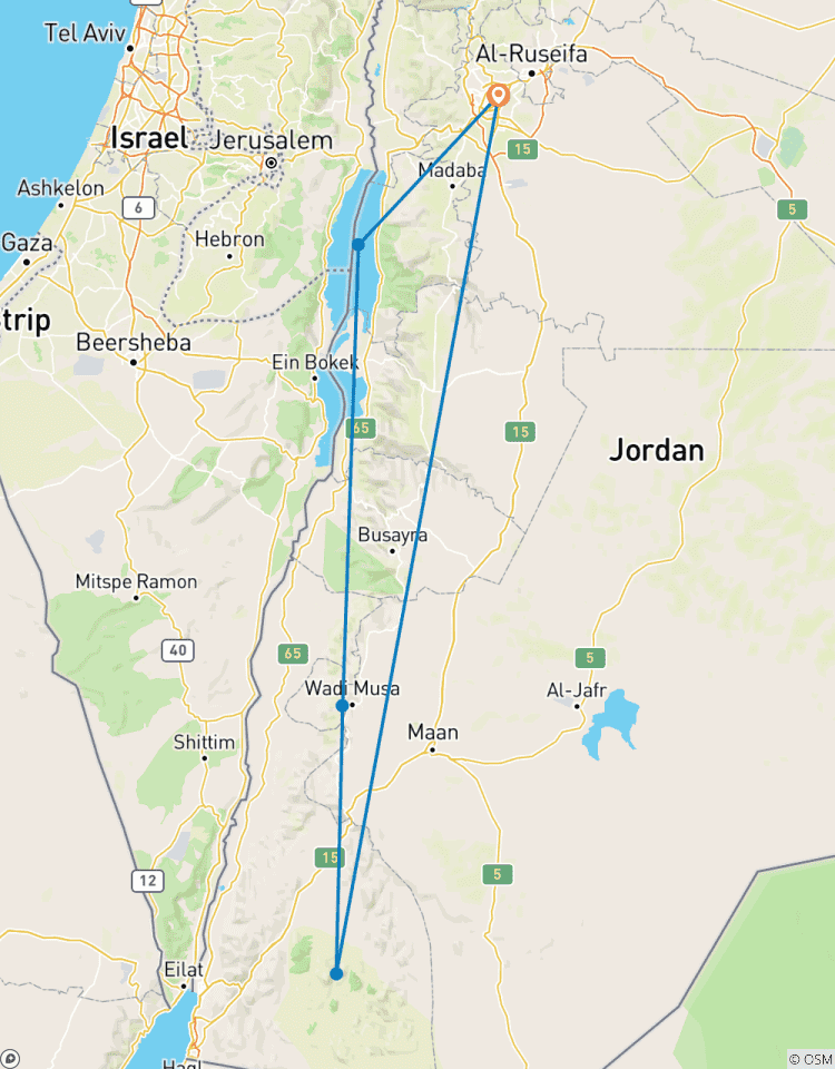 Circuito Ruta por el Mar Muerto, Petra y Wadi Rum 03 Días - 02 Noches (CT-JHT-004)