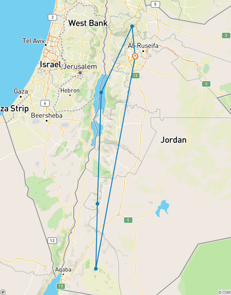 Circuito Excursión a Jerash, Mar Muerto, Petra y Wadi Rum 03 Días - 02 Noches (CT-JHT-006)