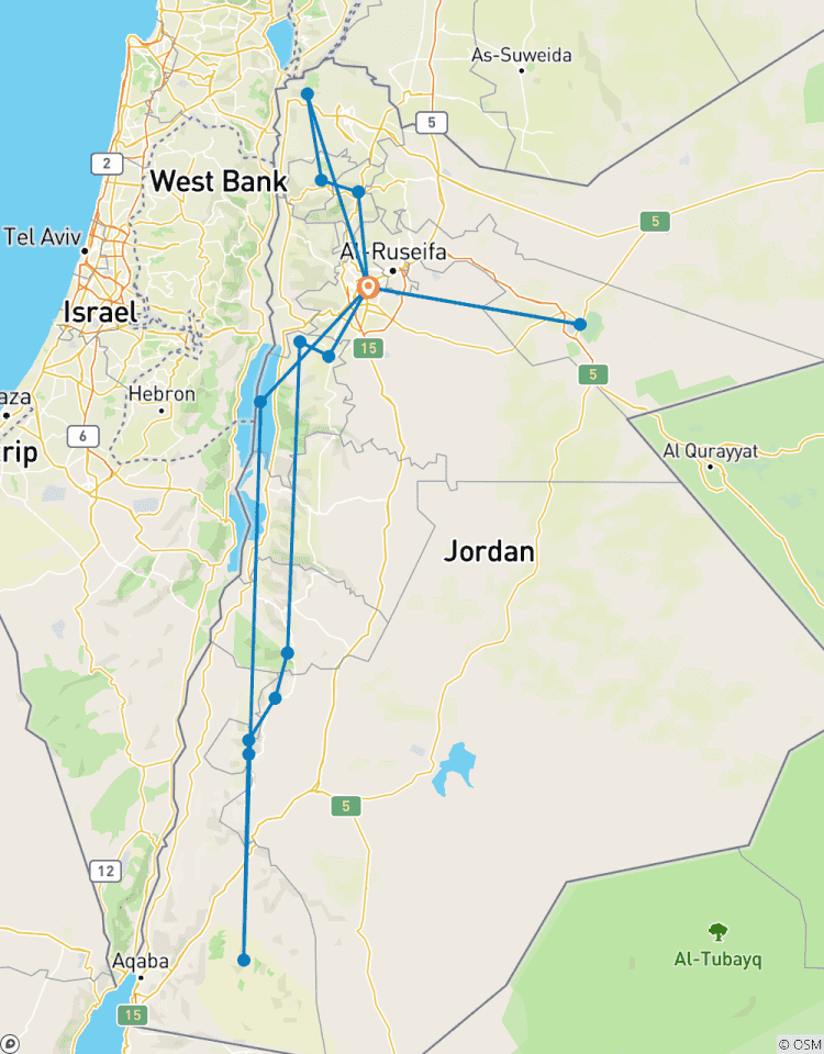 9 Tage 8 Nächte Jordanien Tour : Außergewöhnliche Jordanien Tour (CT-JHT-016) Rundreise