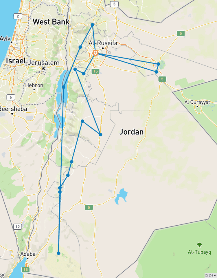 Circuito Recorrido Panorámico por Jordania de 11 días y 10 noches (CT-JHT-018)