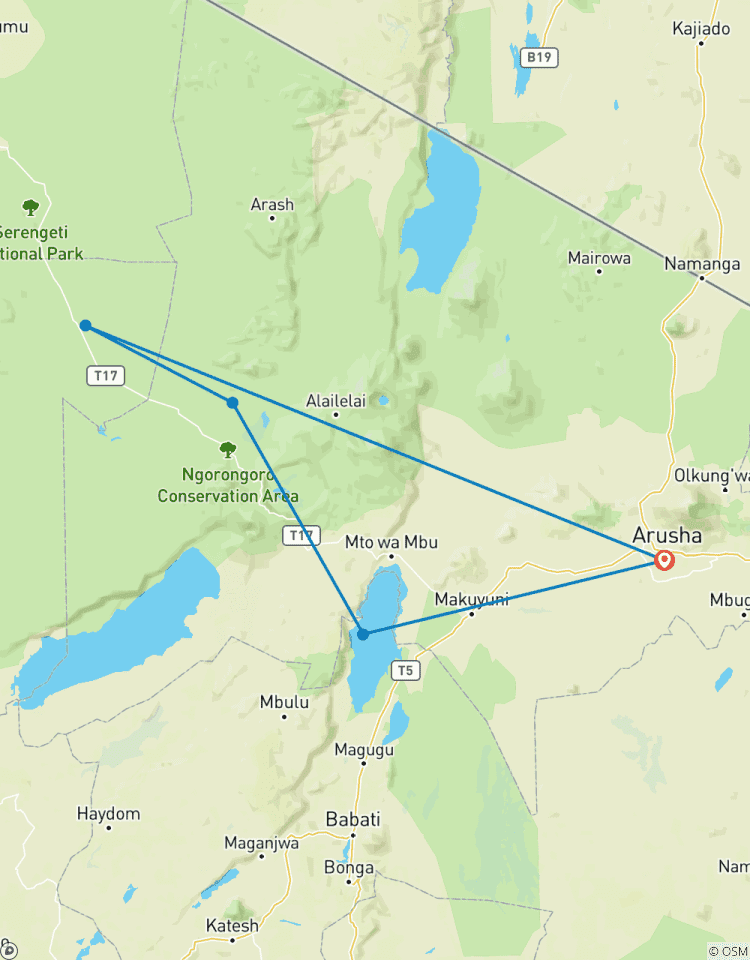 7-Day Journey of the Wildebeest - Mid-Range Tour