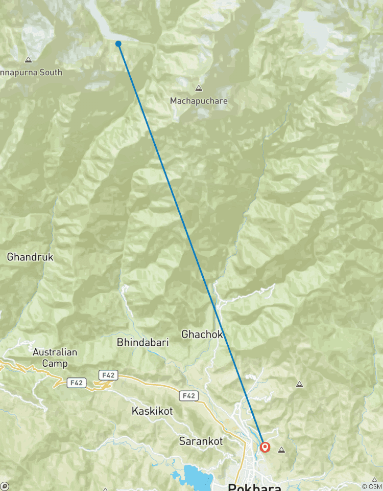 Circuito Caminata por el campamento base corto del Annapurna 7 días