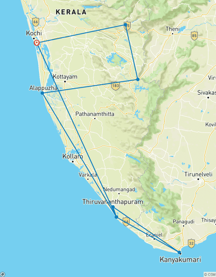 Das Beste aus Kerala in 9 Tagen (mit Hausboot) Rundreise