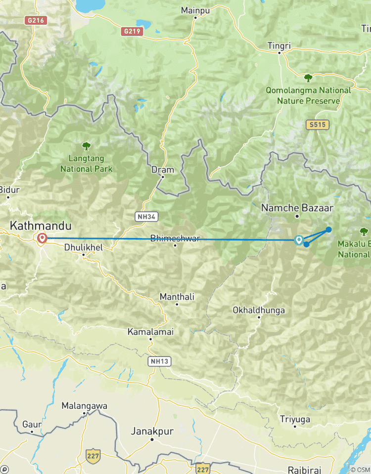 Mera Peak Gipfelrückkehr mit dem Hubschrauber 12 Tage Rundreise