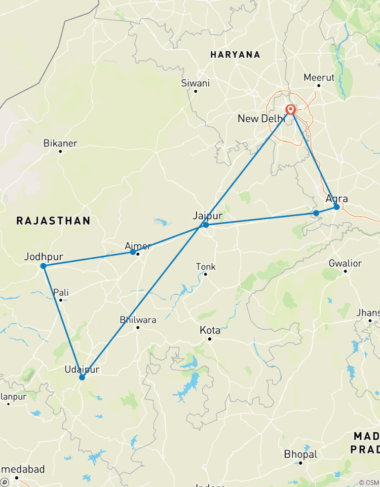 Triangle d\'or et Rajasthan 9 jours circuit
