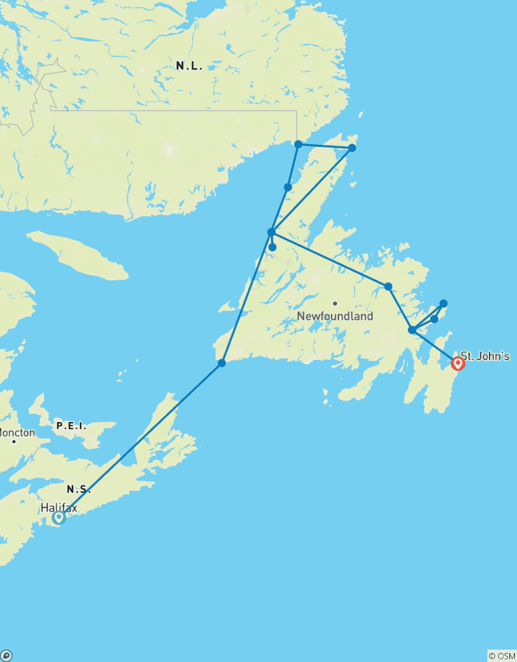 Circle Newfoundland & Labrador Tour