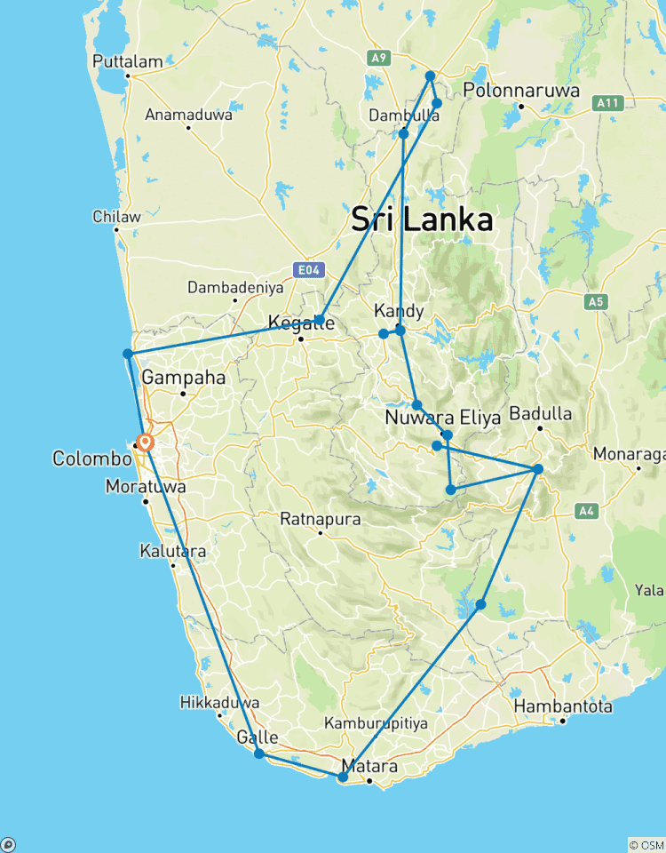 Circuito Explorador de Invierno de Sri Lanka - Turista | 09 Días