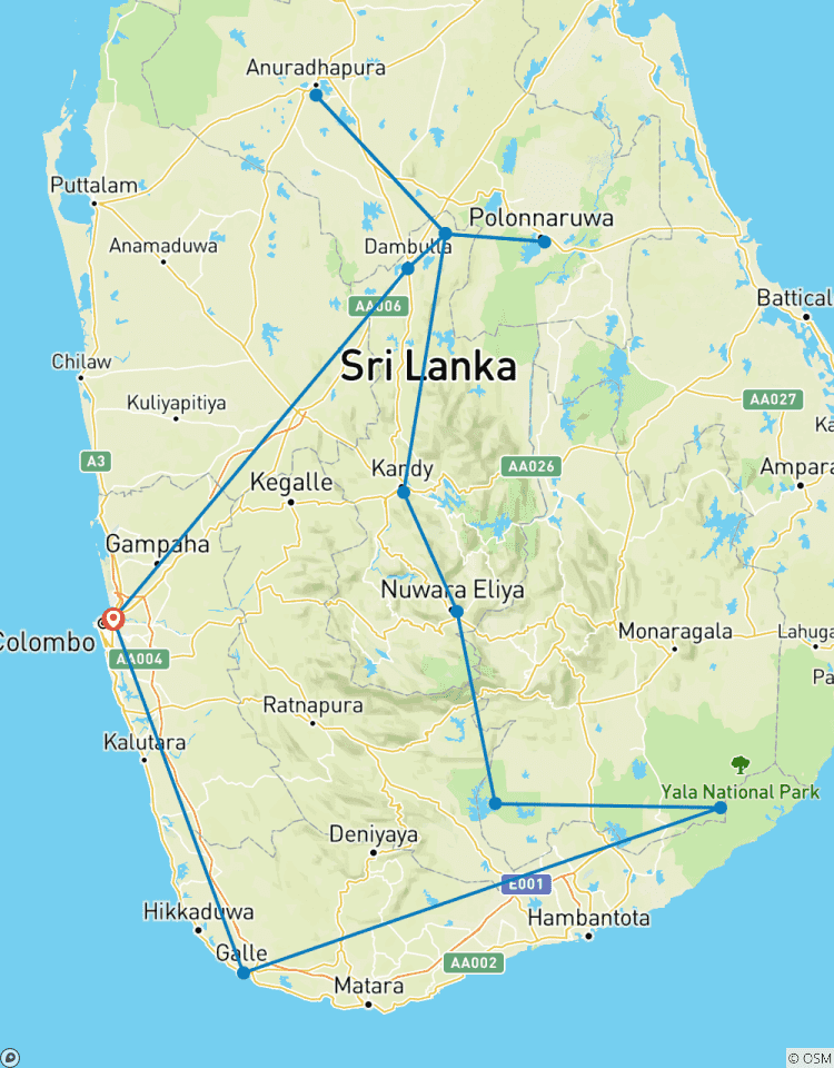 Überraschung von Sri Lanka Rundreise