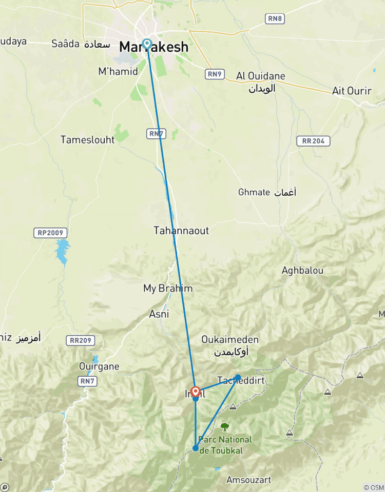 Circuito Senderismo en Marruecos: circuito del Toubkal - 6 días