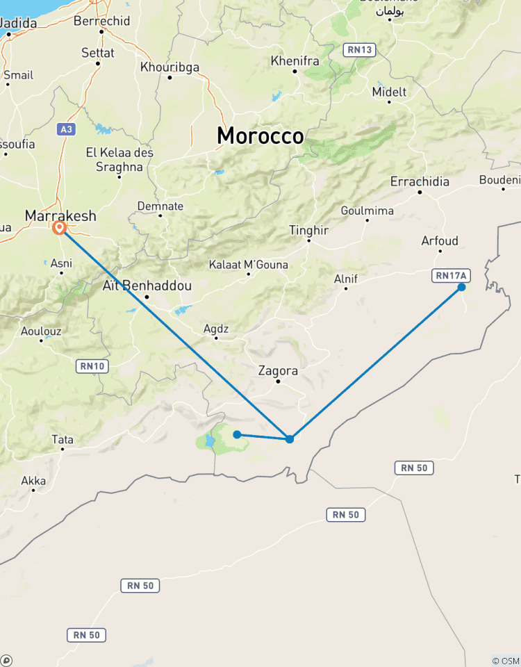 Circuito Senderismo en Marruecos: senderismo Erg Chigaga - 8 días