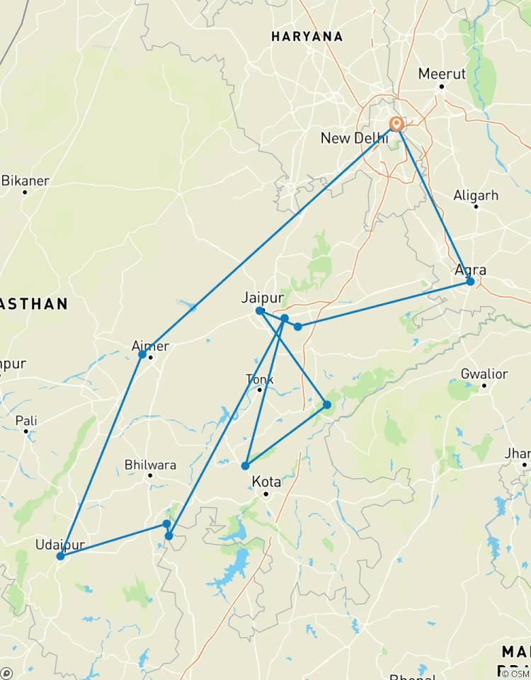 Le Rajasthan classique circuit