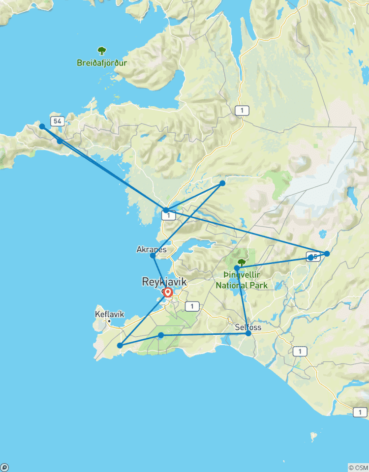 Points forts de l\'Islande circuit