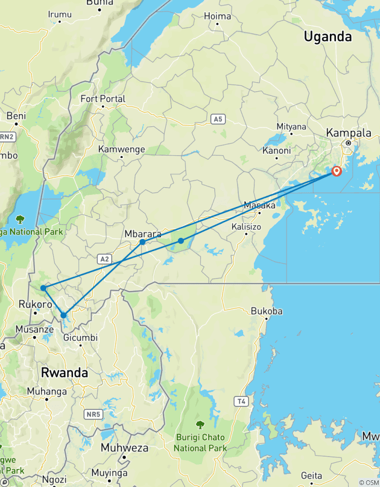 Erleben Sie Uganda Gorillas, den Lake Mburo Nationalpark und den Lake Bunyonyi (Exklusiv Privat) Rundreise