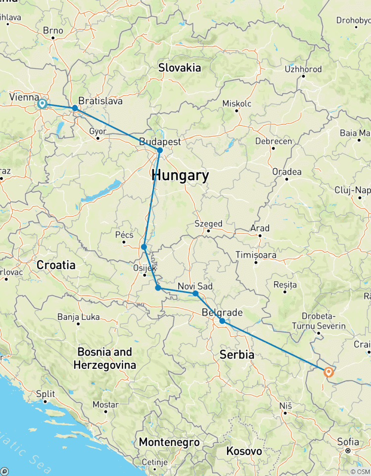 Romantische Donau: Von Wien nach Turnu Magurele (Bukarest) mit MS Fidelio Rundreise