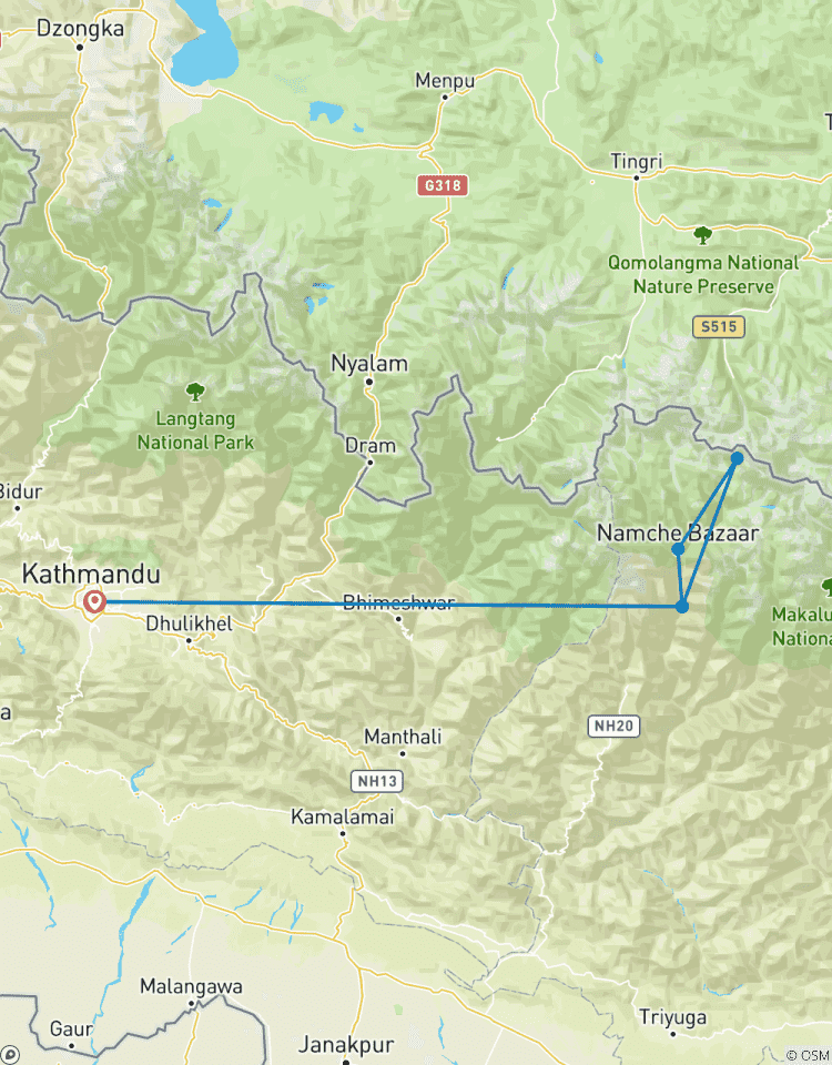 Trek de luxe avec vue sur l\'Everest circuit