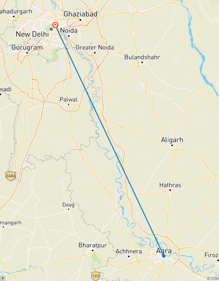 Circuito Excursión nocturna a Agra con hotel de 5 estrellas