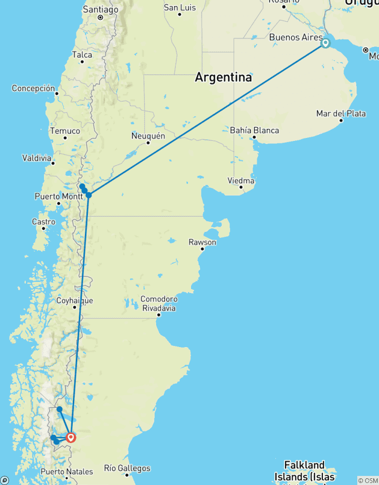 Circuito Argentina - Buenos Aires, Bariloche y Calafate - 10 días