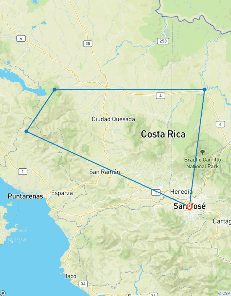 Circuito ¡aventuras en Costa Rica!