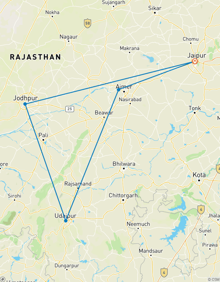 Rajasthan Cultural Tour – 6 Days Private Tour of Jaipur, Jodhpur, Udaipur & Pushkar Tour