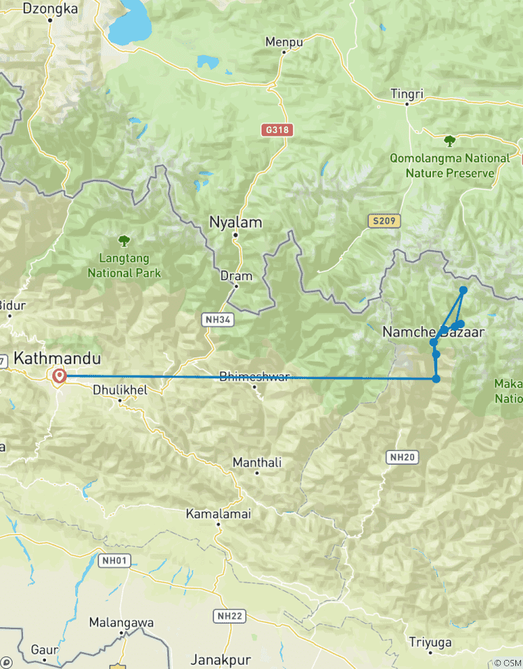 Trek du camp de base de l\'Everest - 14 jours circuit