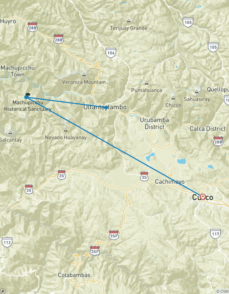 Circuito Camino Inca 2 días a Machu Picchu y Tren Vistadome